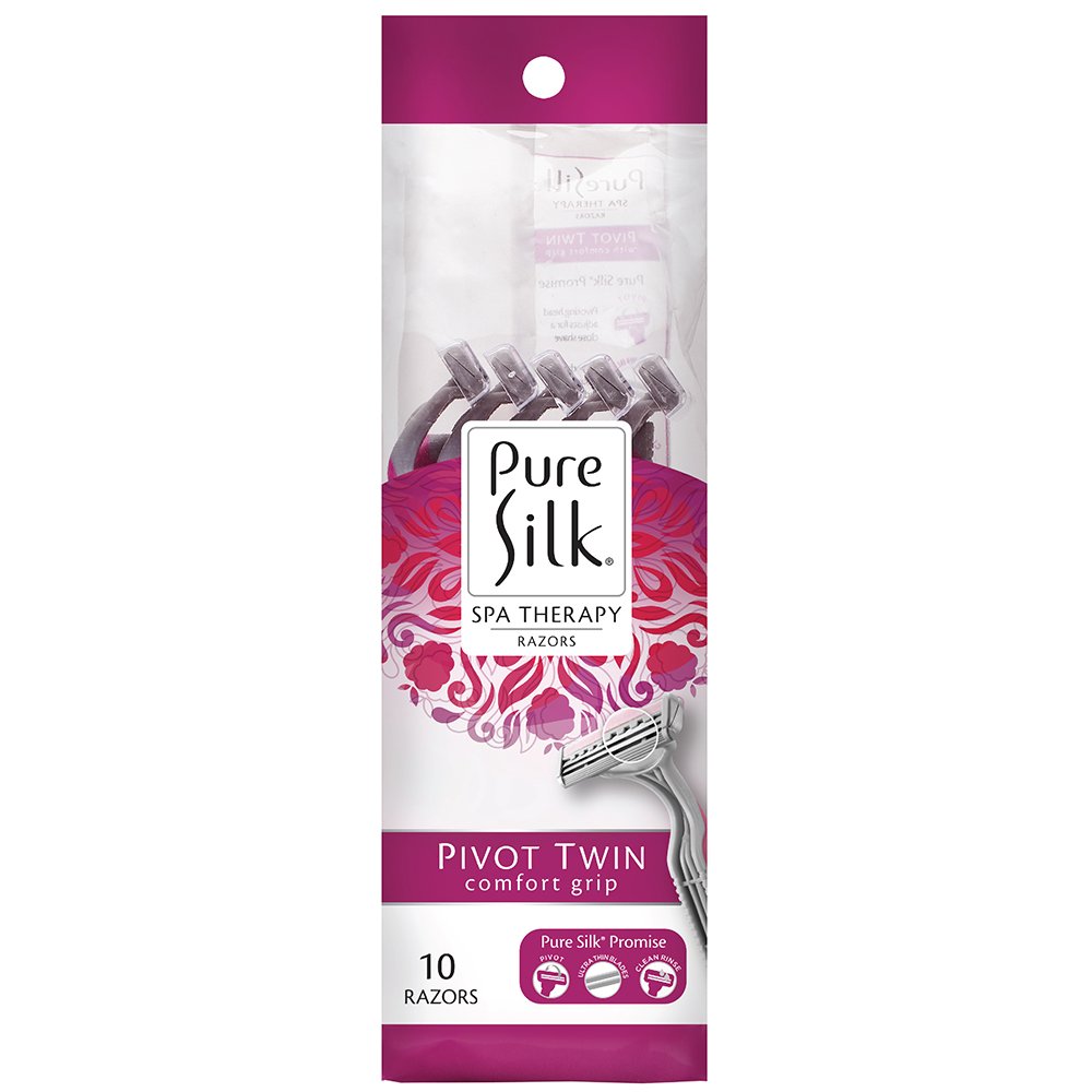 Amazon.com: Pure Silk Pivot Twin Premium Disposable Razor, 10